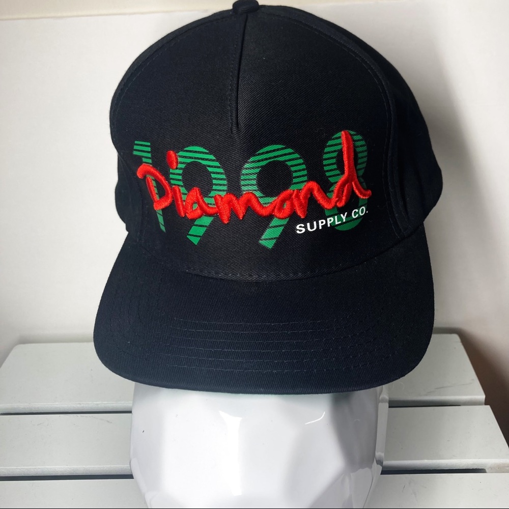 Diamond Supply Company 1998 OG Script Black Era Snapback Hat/Cap EUC